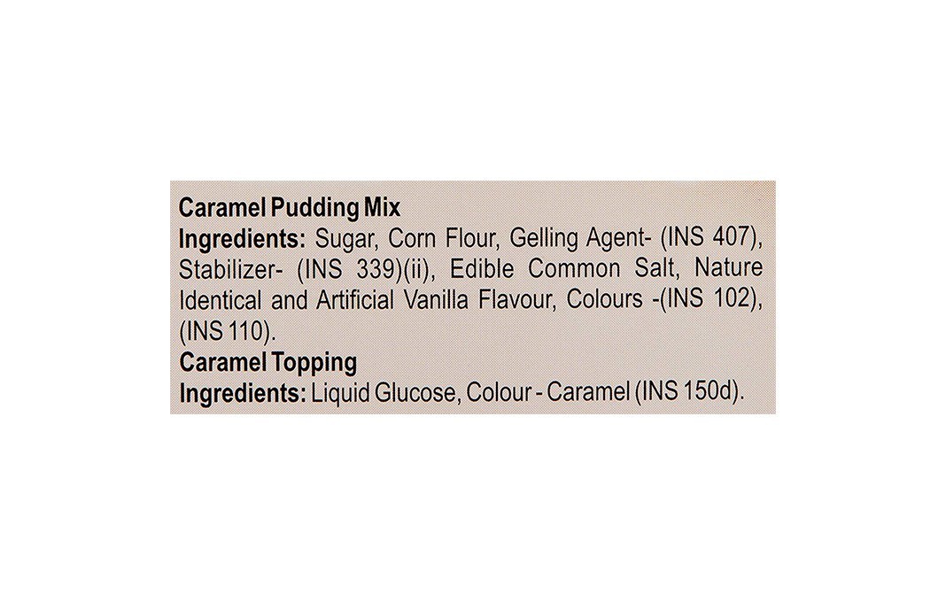 Weikfield Caramel Pudding Mix, with Topping Inside   Box  65 grams